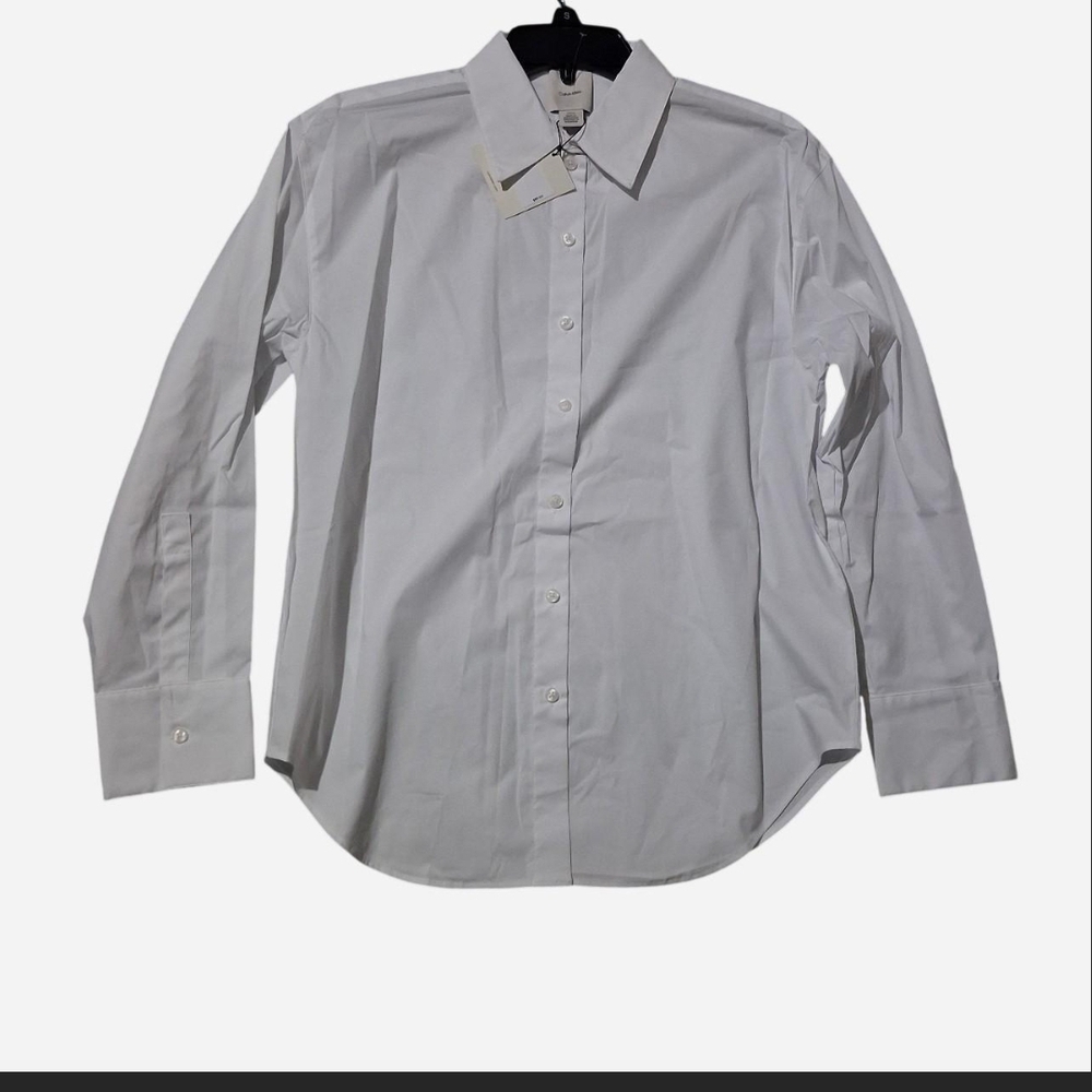 Calvin Klein Classic White Button-Front Dress Shirt